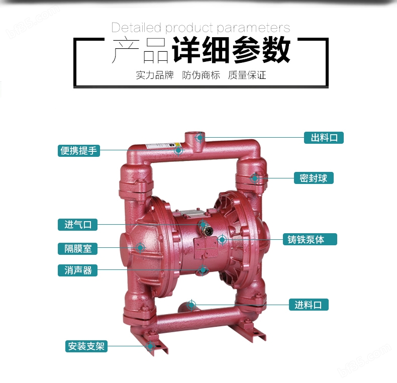 第二代气动隔膜泵结构图